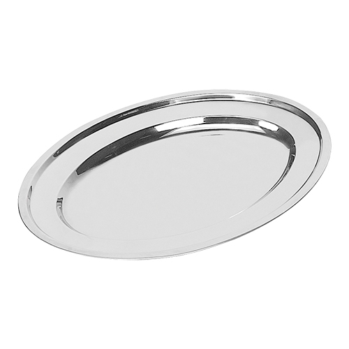 Plat oval inox 40x27,5 cm